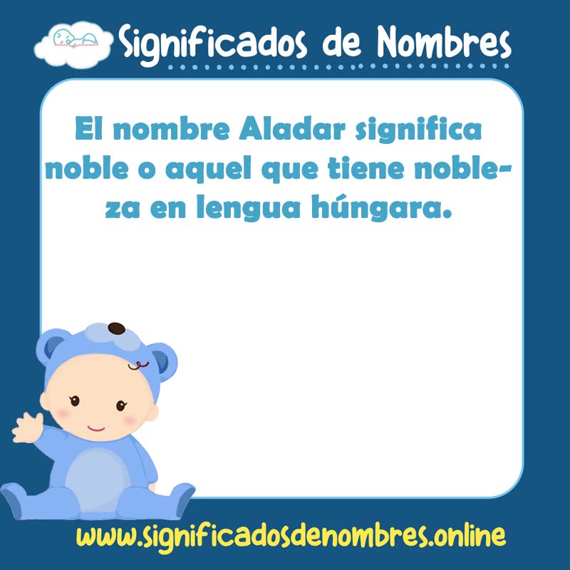Significado y origen del nombre Aladar