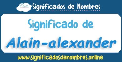 Significado de Alain Alexander
