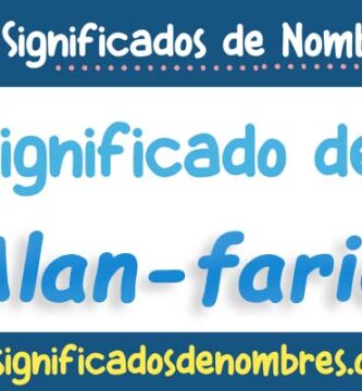 Significado de Alan Farid