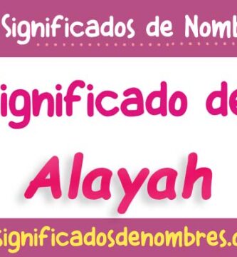 Significado de Alayah