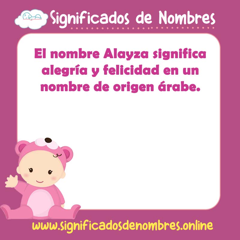 Significado y origen del nombre Alayza
