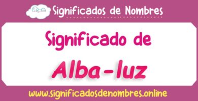 Significado de Alba Luz