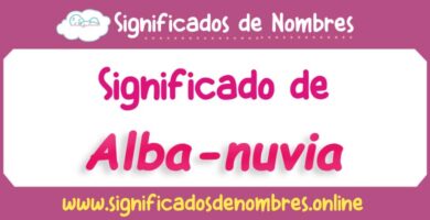 Significado de Alba Nuvia