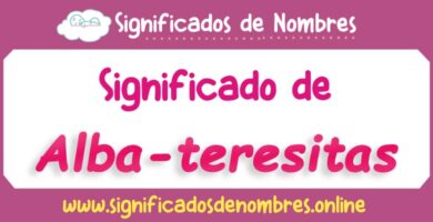 Significado de Alba Teresitas