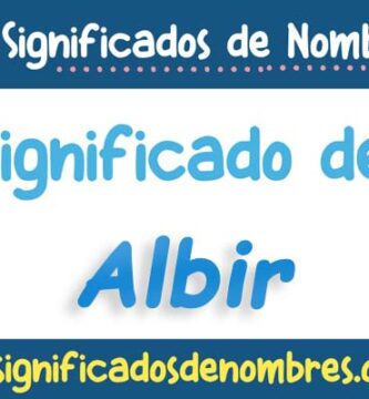 Significado de Albir