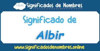 Significado de Albir