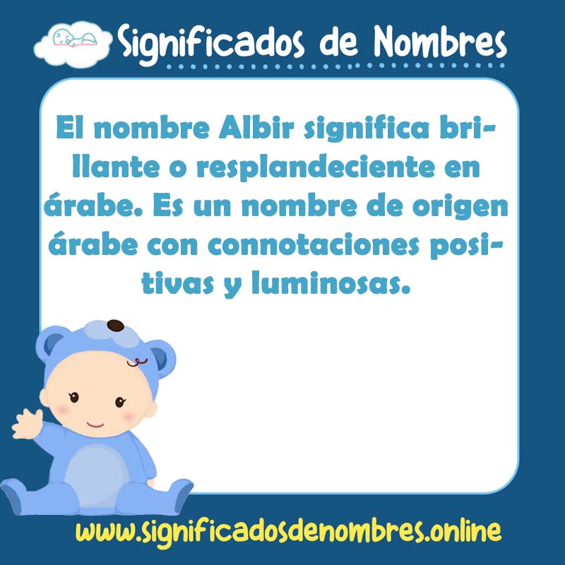 Significado y origen del nombre Albir