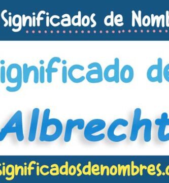 Significado de Albrecht