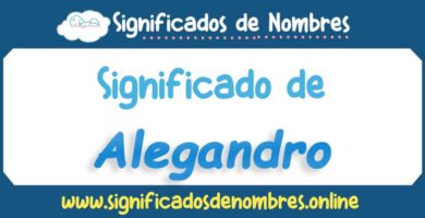 Significado de Alegandro
