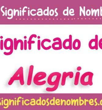 Significado de Alegria
