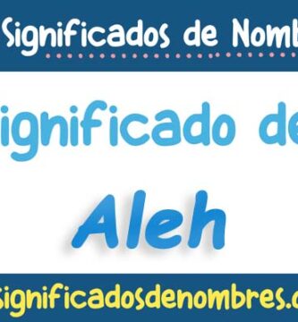 Significado de Aleh