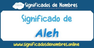 Significado de Aleh