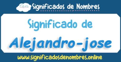 Significado de Alejandro Jose