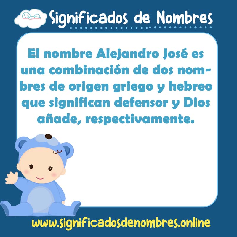 Significado y origen del nombre Alejandro Jose
