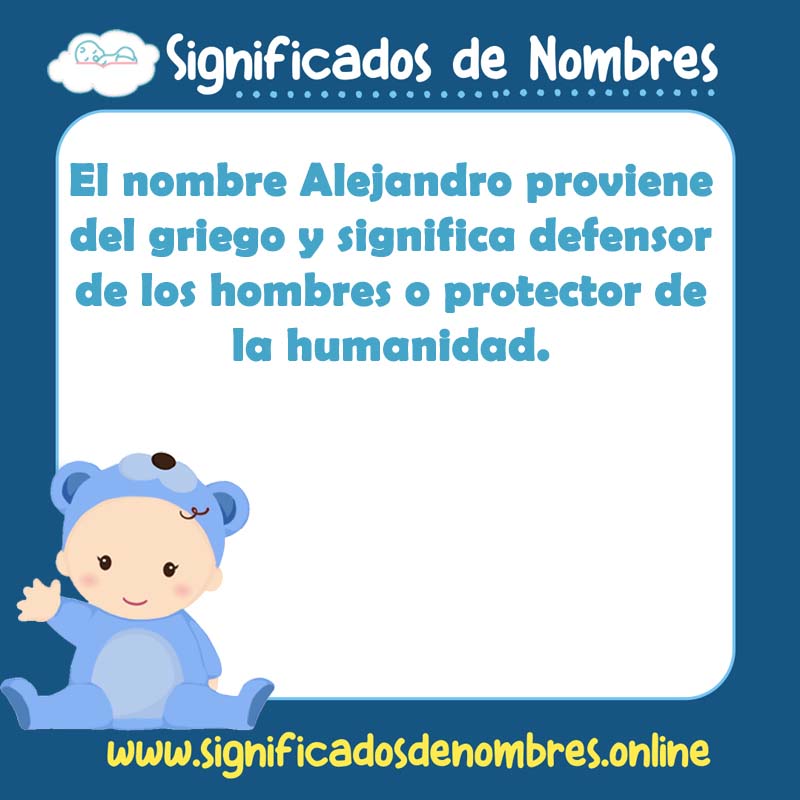 Significado y origen del nombre Alejandro