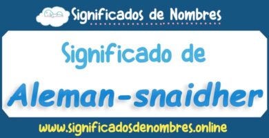 Significado de Aleman Snaidher