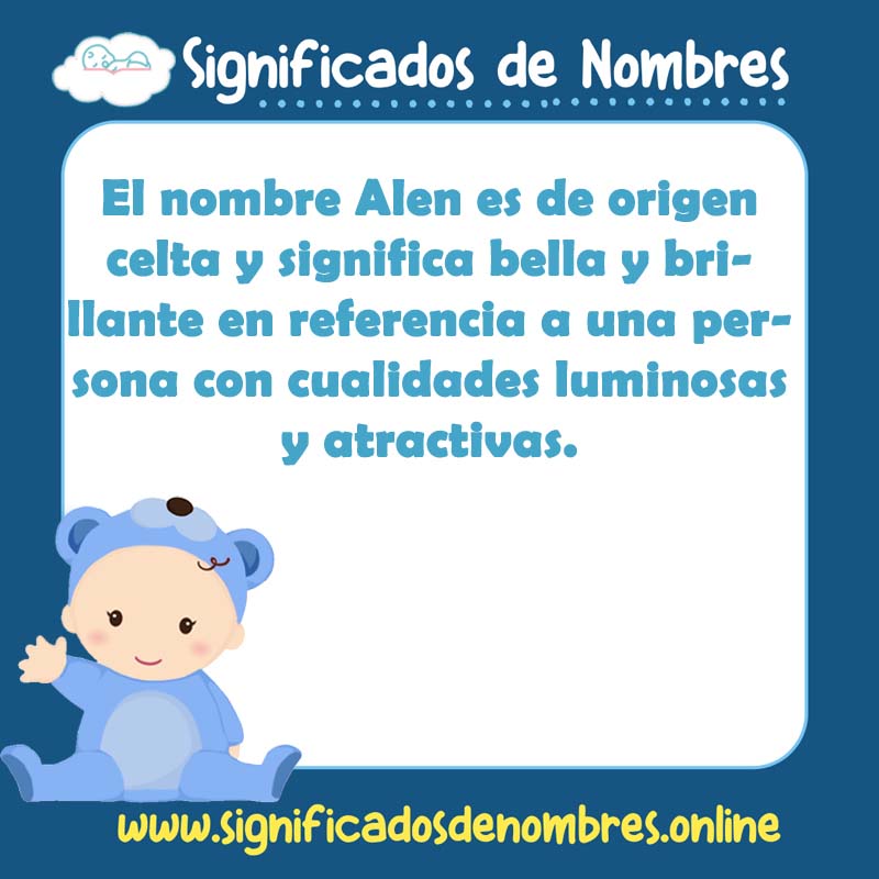 Significado y origen del nombre Alen