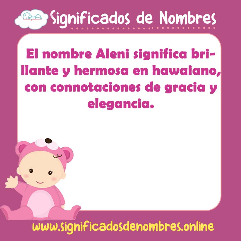 Significado y origen del nombre Aleni