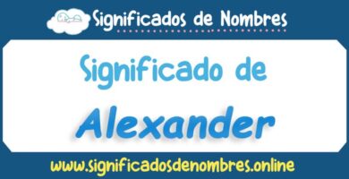 Significado de Alexander