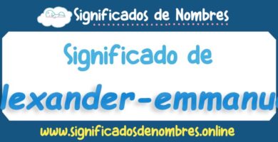 Significado de Alexander Emmanuel