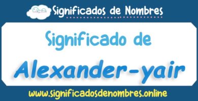 Significado de Alexander Yair