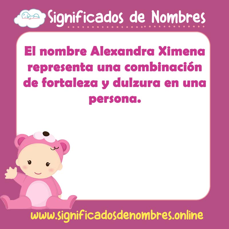 Significado y origen del nombre Alexandra Ximena