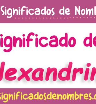 Significado de Alexandrina