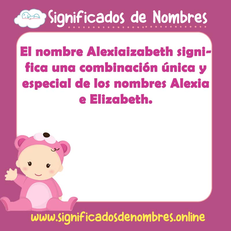 Significado y origen del nombre Alexiaizabeth