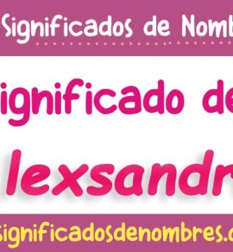 Significado de Alexsandra