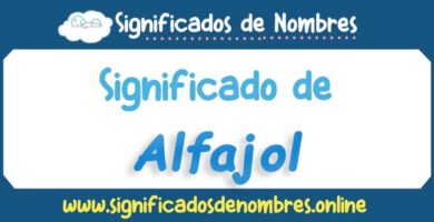 Significado de Alfajol