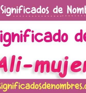 Significado de Ali Mujer