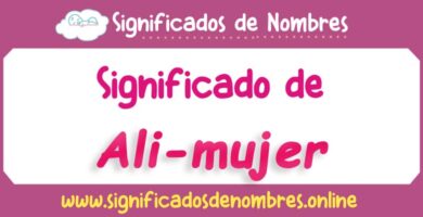 Significado de Ali Mujer