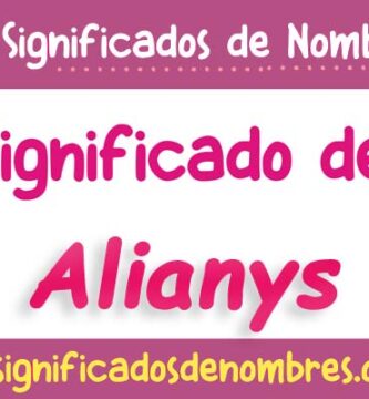 Significado de Alianys