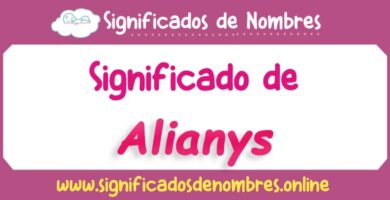 Significado de Alianys