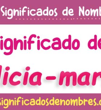 Significado de Alicia Maria