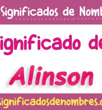 Significado de Alinson