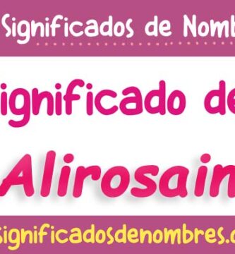 Significado de Alirosain