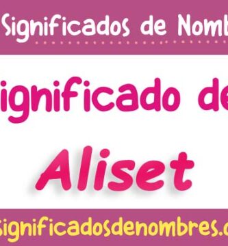 Significado de Aliset