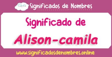 Significado de Alison Camila