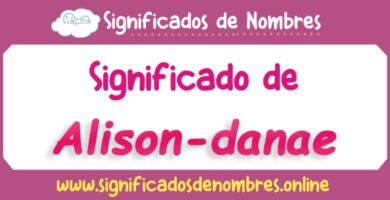 Significado de Alison Danae