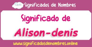 Significado de Alison Denis