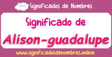 Significado de Alison Guadalupe