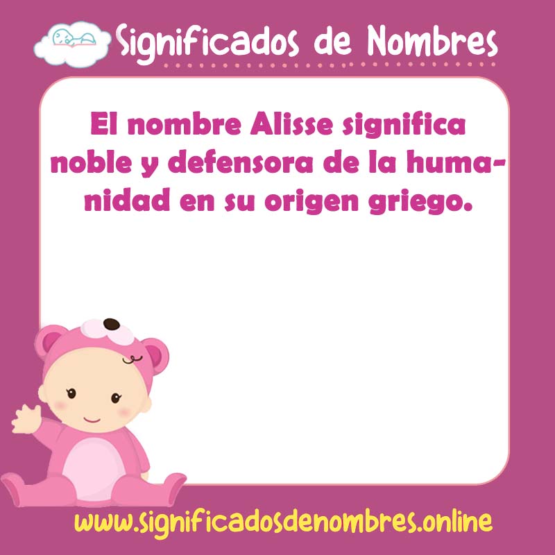 Significado y origen del nombre Alisse
