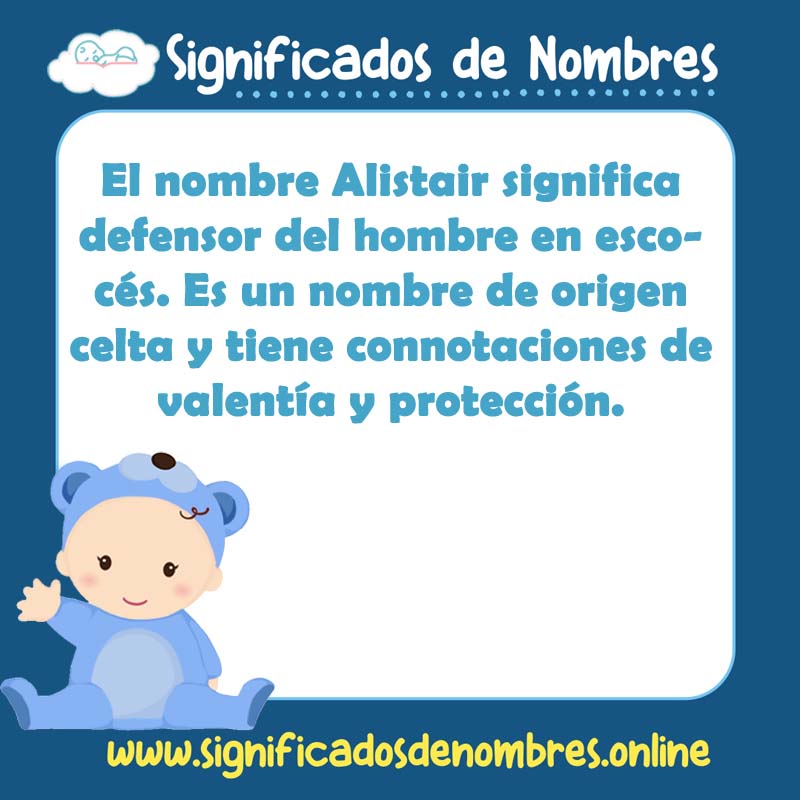 Significado y origen del nombre Alistair