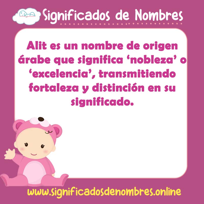 Significado y origen del nombre Alit