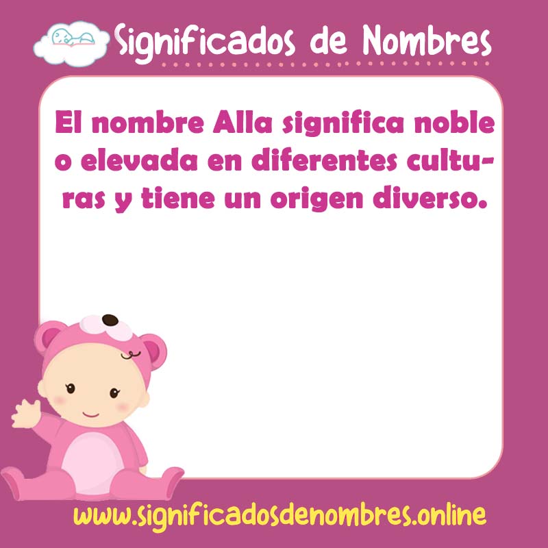 Significado y origen del nombre Alla