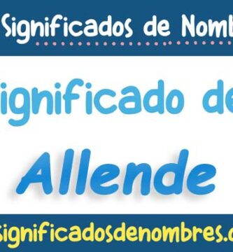 Significado de Allende