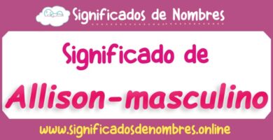 Significado de Allison Masculino