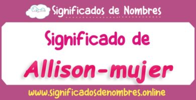 Significado de Allison Mujer