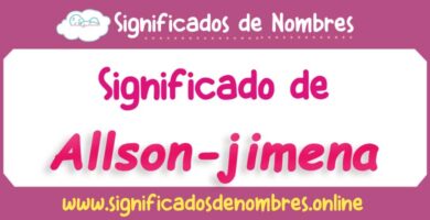 Significado de Allson Jimena
